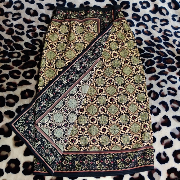 sold......VTG Faux Wrap Skirt by Sag Harbor - Picture 3 of 11